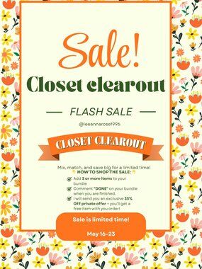 🚨Closet Clearout Flash Sale🚨